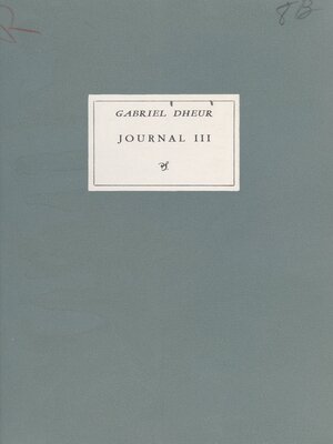 cover image of Journal (3)